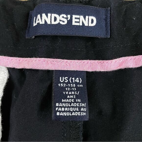 Lands End ~Set of 2 ~Big Girls Uniform Shorts ~ adjustable waistband ~ size 14 - Picture 7 of 14